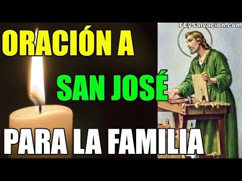 Oración a San José por la familia en la Sagrada Familia